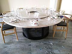 個(gè)性定制餐廳大理石餐桌椅廠家推薦 上等大理石火鍋?zhàn)肋x購(gòu)指南