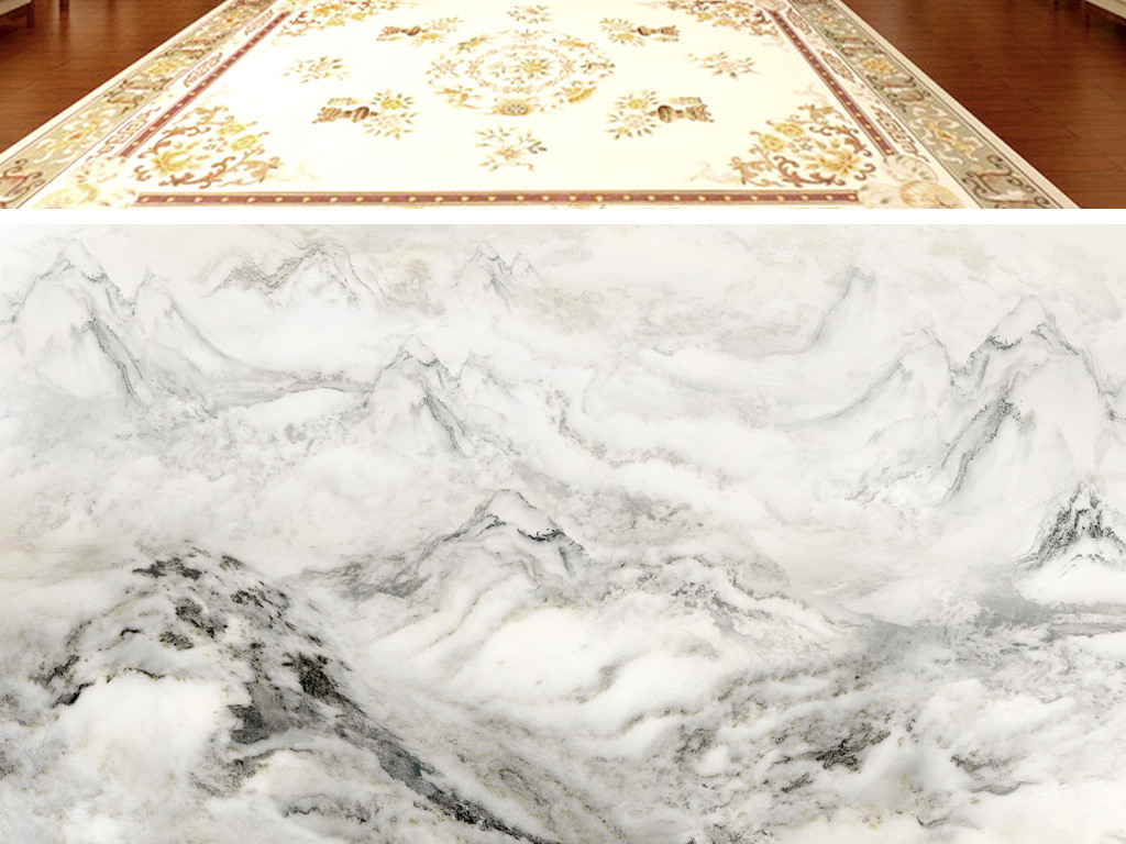 萬里河山 大理石瓷磚上的詩意山水畫
